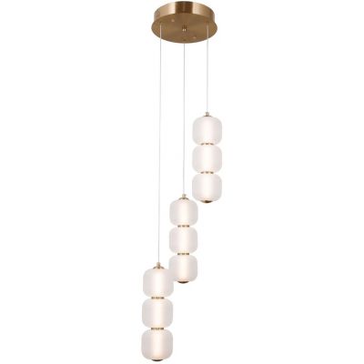 Italux Ganti lampa wisząca 20 W złota-opal PND-34362-9-HBR-OPAL