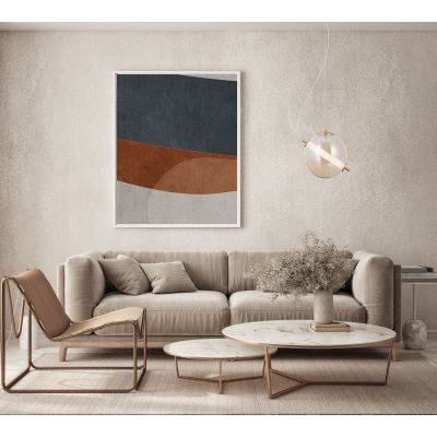 Italux Ganti lampa wisząca 1x12 W złota-bursztynowa PND-34366-HBR-AMB