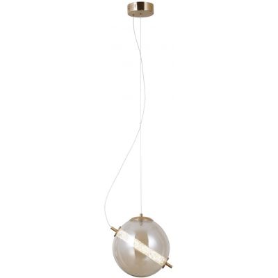Italux Ganti lampa wisząca 1x12 W złota-bursztynowa PND-34366-HBR-AMB
