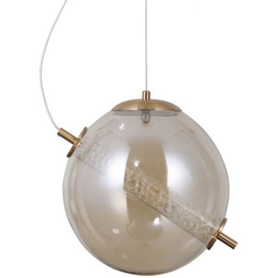 Italux Ganti lampa wisząca 1x12 W złota-bursztynowa PND-34366-HBR-AMB