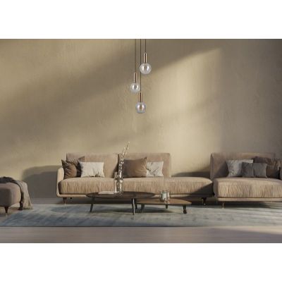 Italux Strela lampa wisząca 3x5 W złota PND-34378-3S-HBR