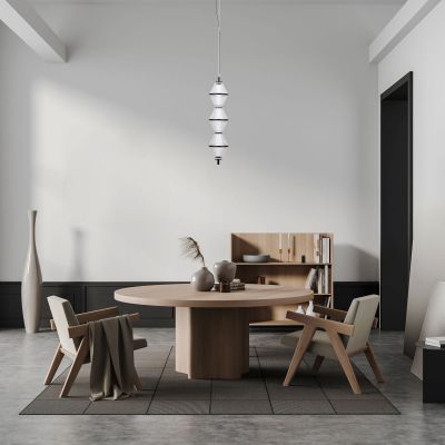 Italux Fuente lampa wisząca 1x15 W czarna PND-34395-3V-BK