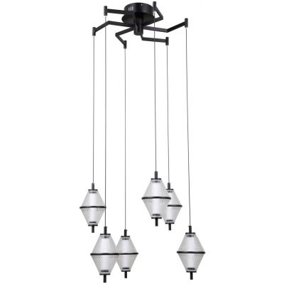 Italux Fuente lampa wisząca 6x30 W czarna PND-34395-6-BK