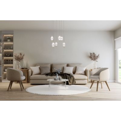 Italux Fuente lampa wisząca 6x30 W złota PND-34395-6-HBR