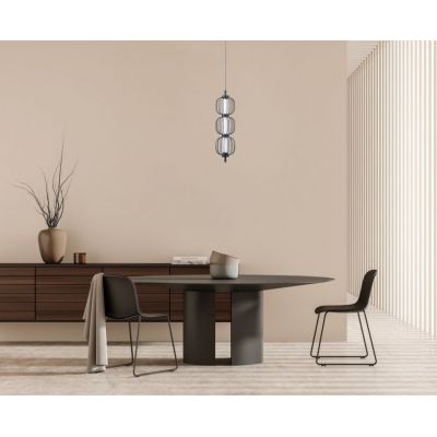 Italux Pedro lampa wisząca 1x12 W czarna PND-34405-3V-BK