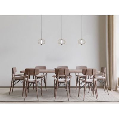 Italux Rabel lampa wisząca 1x5 W złota PND-344221-1-HBR