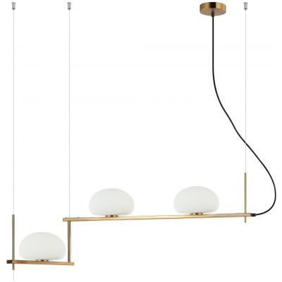 Italux Kernio lampa wisząca 3x25 W mosiądz PND-357783-BRO+W