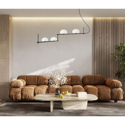 Italux Kernio lampa wisząca 4x25 W czarna PND-357784-BK+W