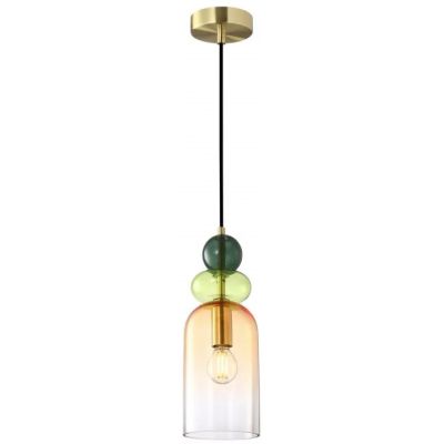 Italux Manso lampa wisząca 1x40 W złota PND-37462C-MC-GD