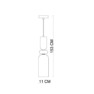 Italux Manso lampa wisząca 1x40 W złota PND-37462D-MC-GD