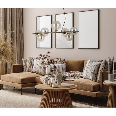 Italux Canello lampa wisząca 7x5 W złota PND-406007-7-HBR