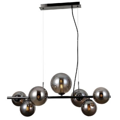 Italux Cabella lampa wisząca 7x5 W czarna PND-406007-7A-BCR