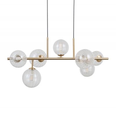 Italux Toledo lampa wisząca 7x5 W złota PND-40717-7-HBR