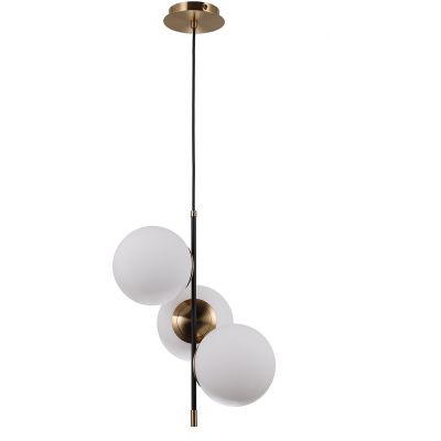 Italux Stelia lampa wisząca 3x5 W czarna PND-43660-3