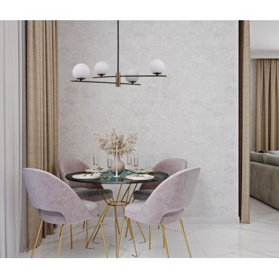 Italux Stelia lampa podsufitowa 4x5 W czarna PND-43660-4