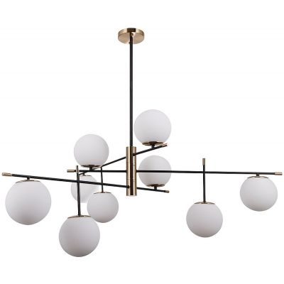 Italux Stelia lampa podsufitowa 9x5 W czarna PND-43660-9