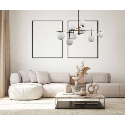 Italux Stelia lampa podsufitowa 9x5 W czarna PND-43660-9