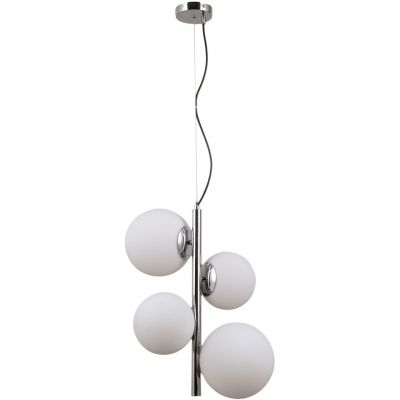 Italux Riga lampa wisząca 4x5 W biała-chrom PND-44213-4B-CH