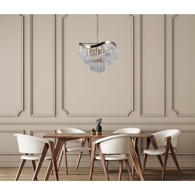 Italux Sabriga lampa wisząca8x40 W brąz antyczny PND-44544-8