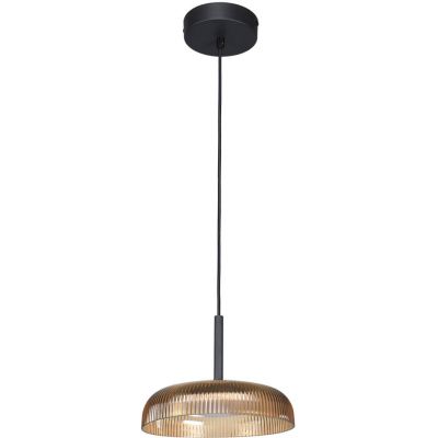 Italux Colle lampa wisząca 1x12 W bursztynowa PND-48529-BK-YLL
