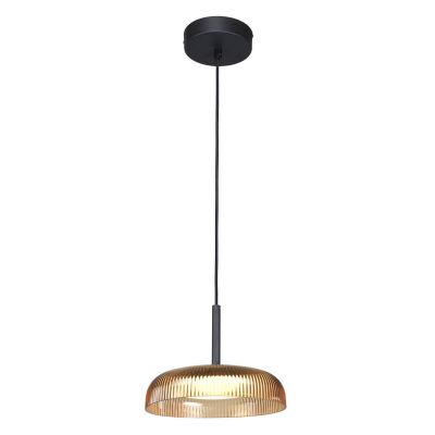 Italux Colle lampa wisząca 1x12 W bursztynowa PND-48529-BK-YLL