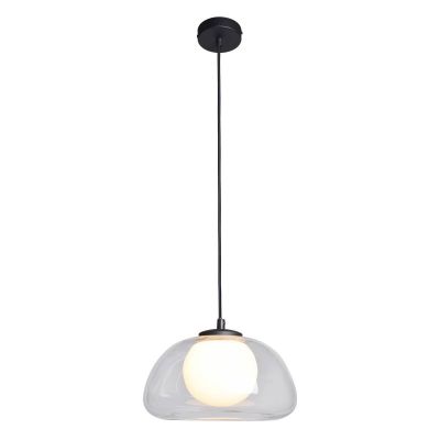 Italux Ainale lampa wisząca 1x7 W czarna PND-54637-1-BK-CL