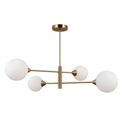 Italux Evora lampa podsufitowa 4x5 W mosiądz PND-55342-4-HB