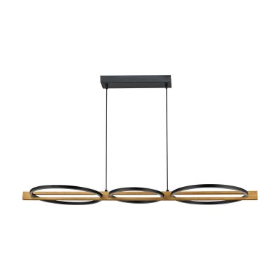 Italux Natano lampa wisząca 3x38 W czarna PND-55362-40W-WO