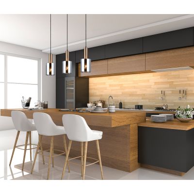 Italux Sardo lampa wisząca 3x40 W mosiądz-przydymiona PND-5581-3-BRO+SG