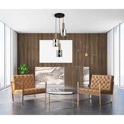 Italux Sardo lampa wisząca 3x40 W mosiądz-przydymiona PND-5581-3A-BRO+SG