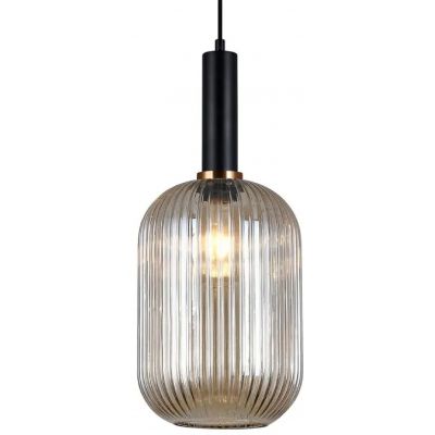 Italux Antiola lampa wisząca 1x40 W czarna PND-5588-1L-BK+AMB