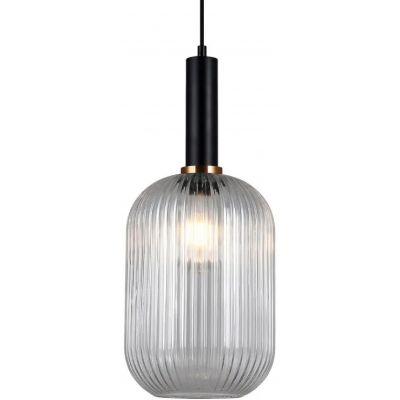 Italux Antiola lampa wisząca 1x40 W czarna PND-5588-1L-BK+CL