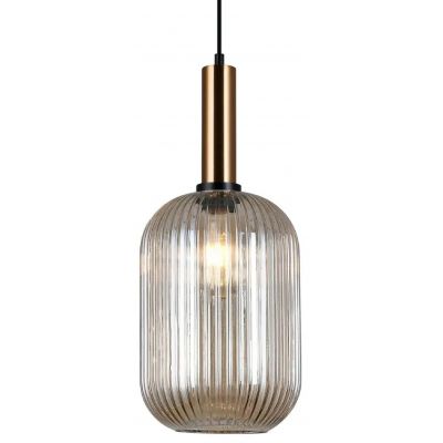 Italux Antiola lampa wisząca 1x40 W mosiądz PND-5588-1L-BRO+AMB