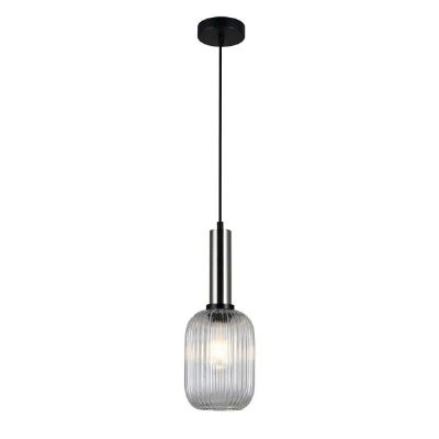 Italux Antiola lampa wisząca 1x40 W nikiel PND-5588-1M-SC+CL