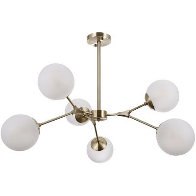 Italux Annes lampa podsufitowa 6x5 W brąz antyczny PND-56980-6B