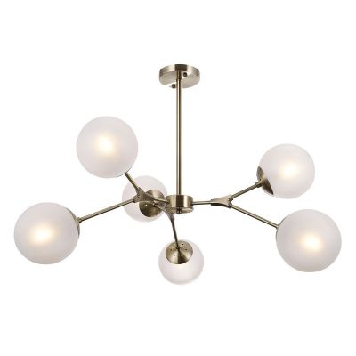 Italux Annes lampa podsufitowa 6x5 W brąz antyczny PND-56980-6B
