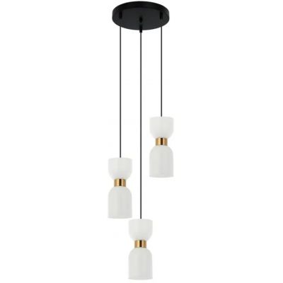 Italux Monza lampa wisząca 3x40 W mosiądz PND-57602-3-BK+BRO