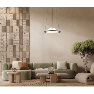 Italux Baret lampa wisząca 1x26 W biała PND-58038-26W-3K