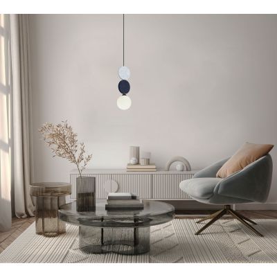 Italux Andrea lampa wisząca 1x25 W niebieska/szary PND-59779B-1S-MLTI