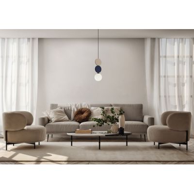 Italux Andrea lampa wisząca 1x25 W niebieska/beżowa PND-59779C-1S-MLTI