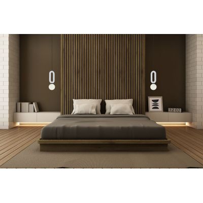 Italux Masso lampa wisząca 1x25 W szary/popielaty PND-59839-1-LGR