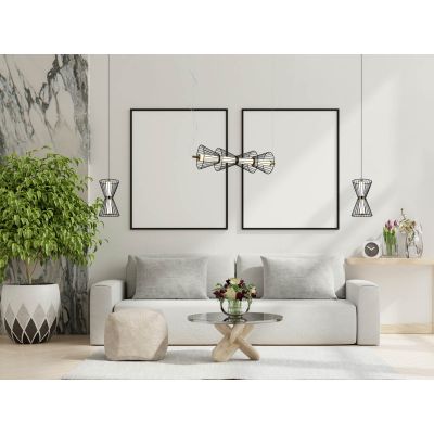 Italux Sanke lampa wisząca 1x15 W czarna PND-63849-4-BK