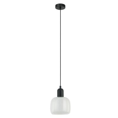 Italux Lamezia lampa wisząca 1x40 W czarna PND-67594-1-BK+CL
