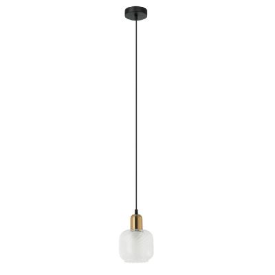 Italux Lamezia lampa wisząca 1x40 W brązowa PND-67594-1-BRO+CL