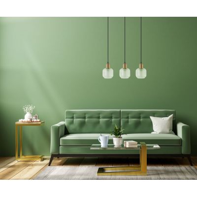Italux Lamezia lampa wisząca 3x40 W brązowa PND-67594-3-BRO+CL