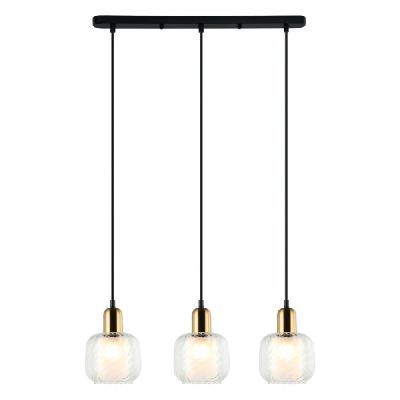 Italux Lamezia lampa wisząca 3x40 W brązowa PND-67594-3-BRO+CL