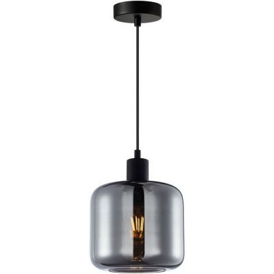 Italux Maluna lampa wisząca 1x40 W czarna PND-74920-1-BK-SG