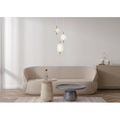 Italux lampa wisząca 3x23 W przezroczysta/złota PND-81438-3-GD