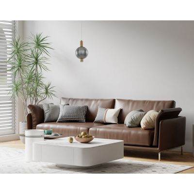 Italux Lenti lampa wisząca 1x7 W przydymiona/złota PND-83631-1-BRO-SG