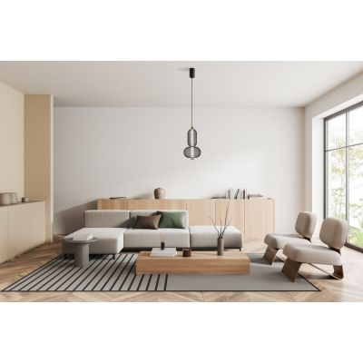 Italux Marco lampa wisząca 1x10 W czarna PND-84283-2-BK